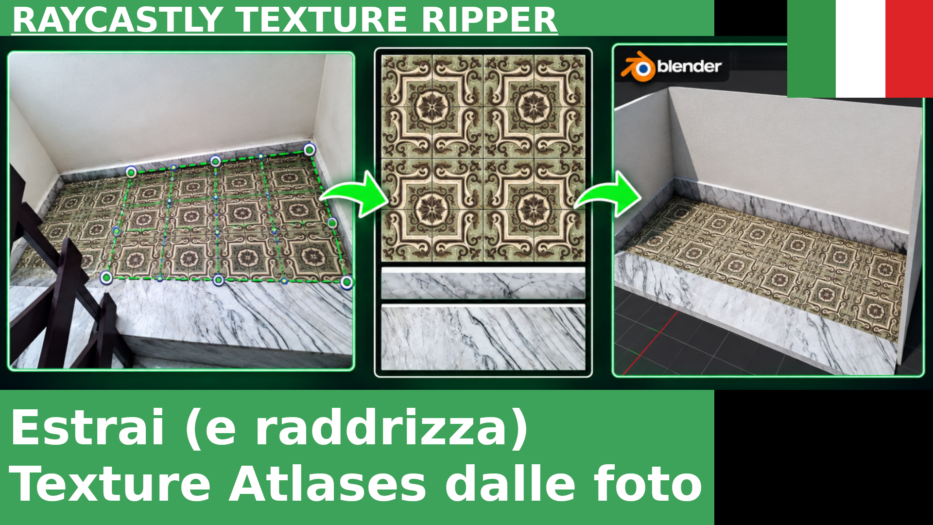 Estrarre (e raddrizzare) atlanti di texture dalle foto con Raycastly Texture Ripper