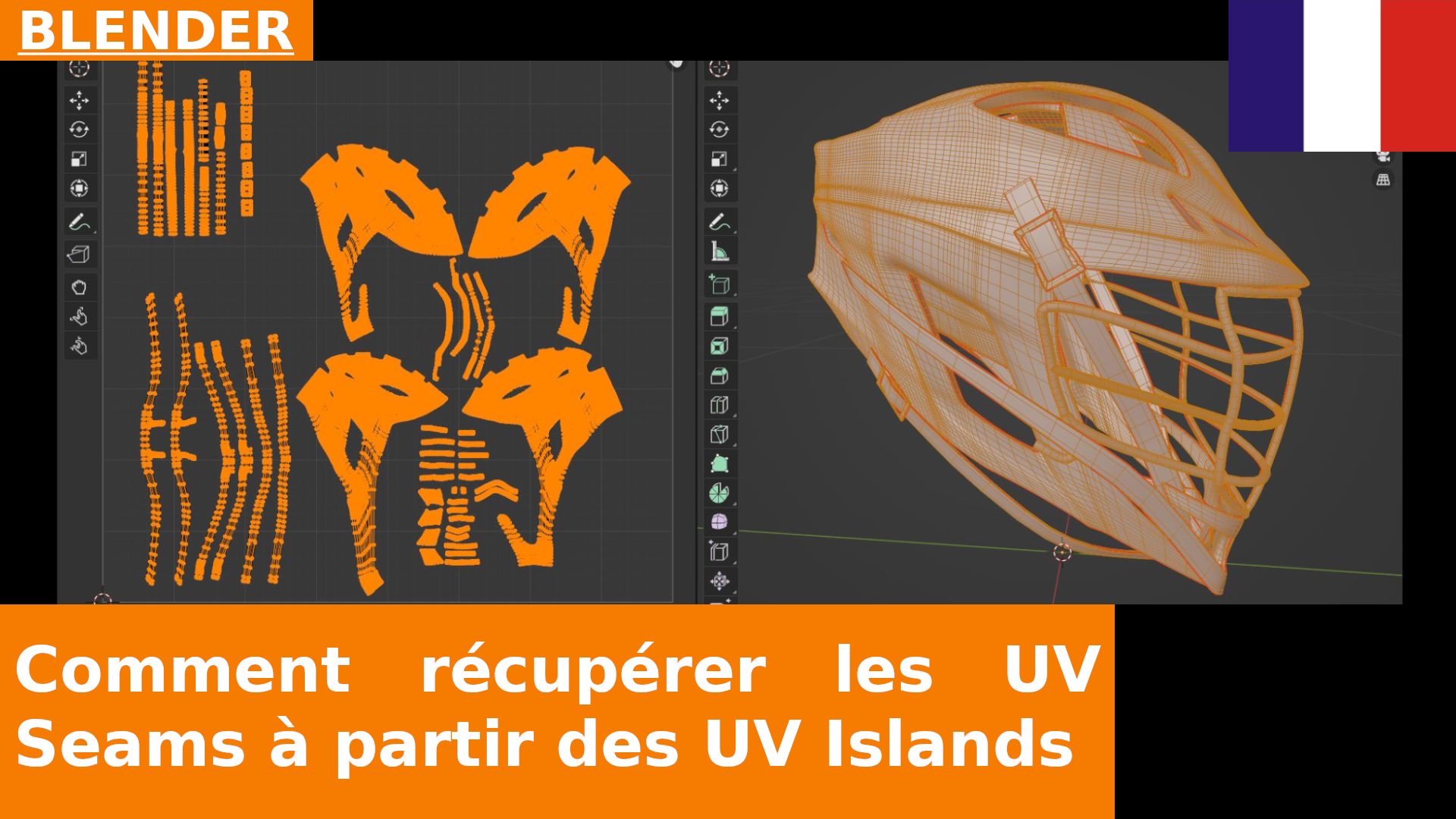 BLENDER - Seams impossible : récupérer les coutures UV à partir des îlots dans Blender