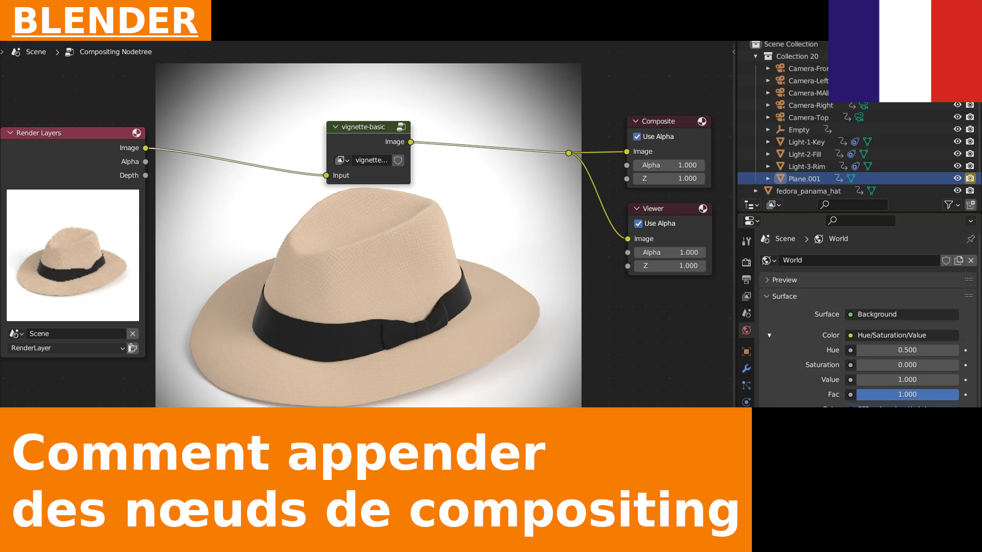Blender - Comment ajouter des Compositing Nodes dans un projet
