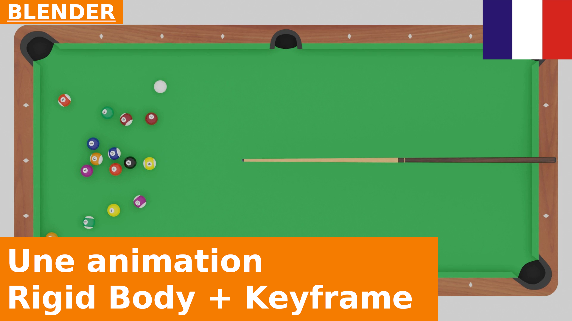 Blender - Comment faire interagir les Rigid Body et les animations (coup de casse au billard)
