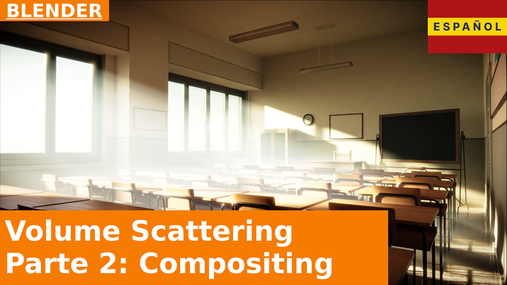 BLENDER - El aula, parte 2: composición de nodos de postproducción