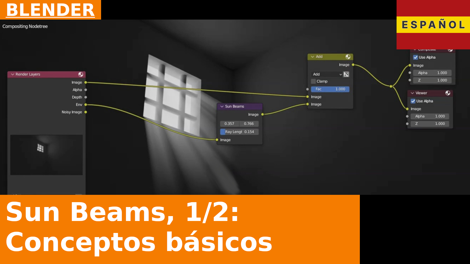 Tutorial de composición en Blender: Rayos de sol, parte 1: conceptos básicos