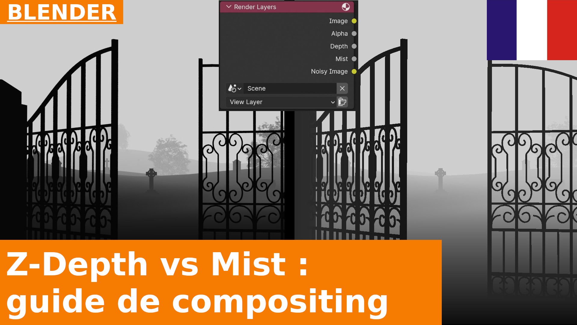 Guide des passes de rendu Z-Depth et Mist | Compositing avec les Nodes dans Blender 4.1