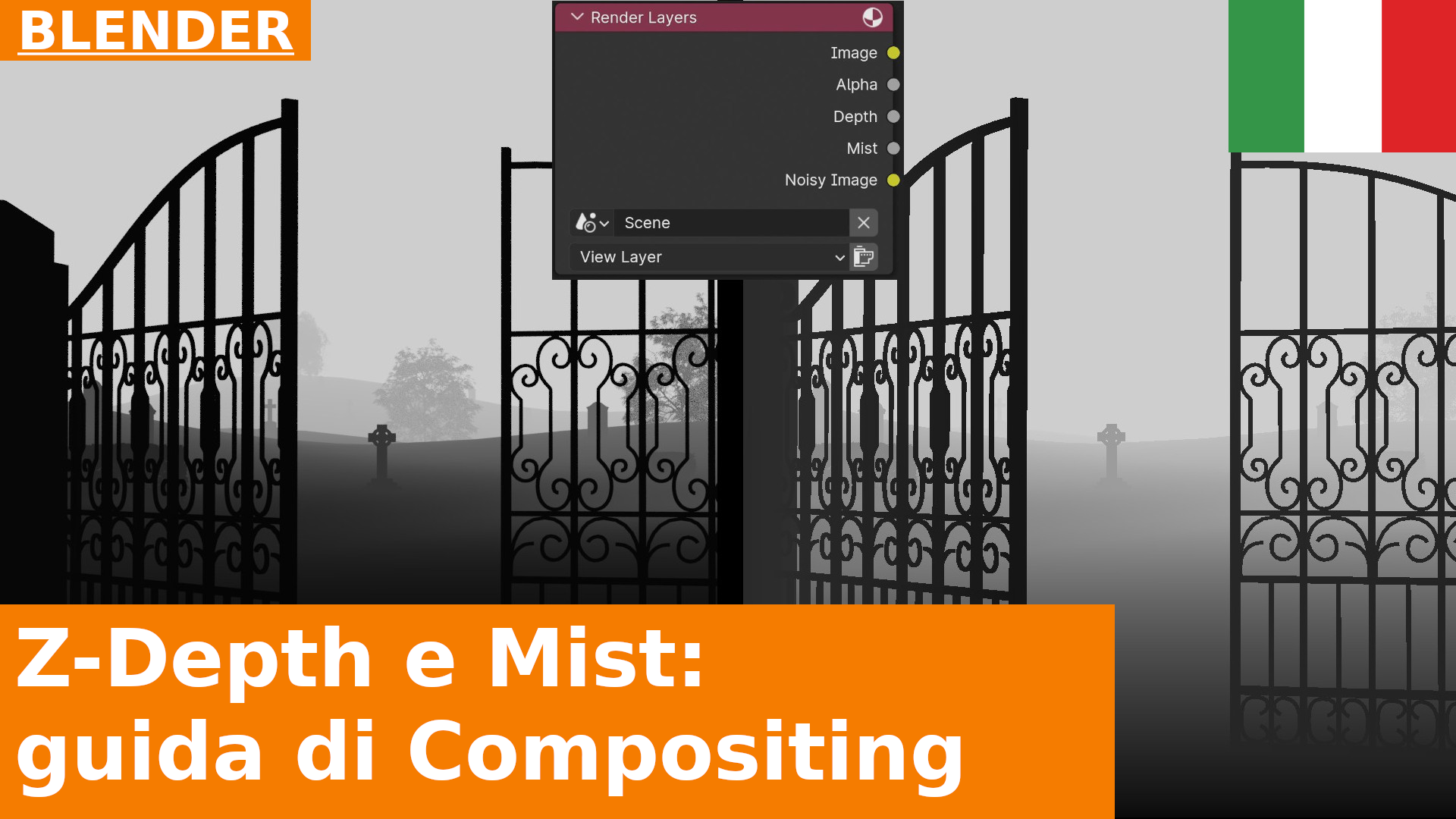 Guida ai Render Passes Z-Depth e Mist nel Nodes Compositing di Blender 4.1