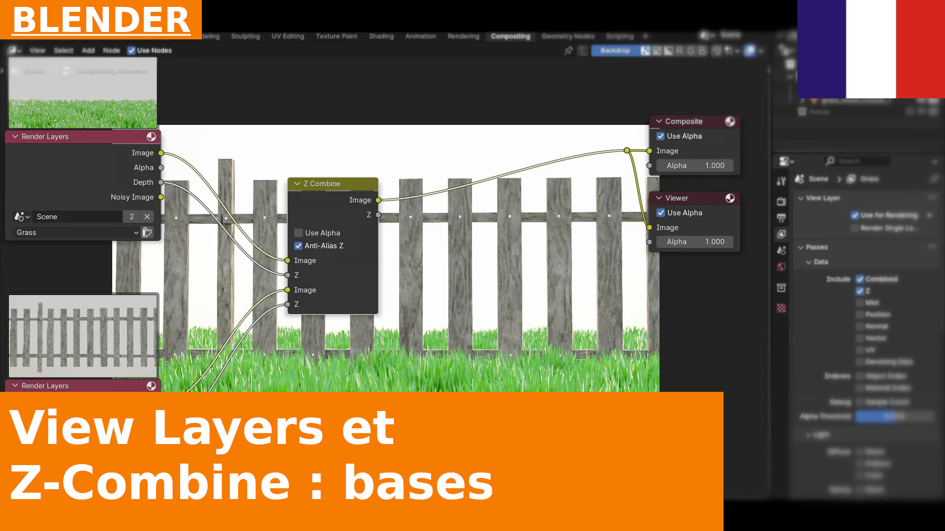 View Layers et Z-Combine dans Blender 4.1 | Bases du compositing
