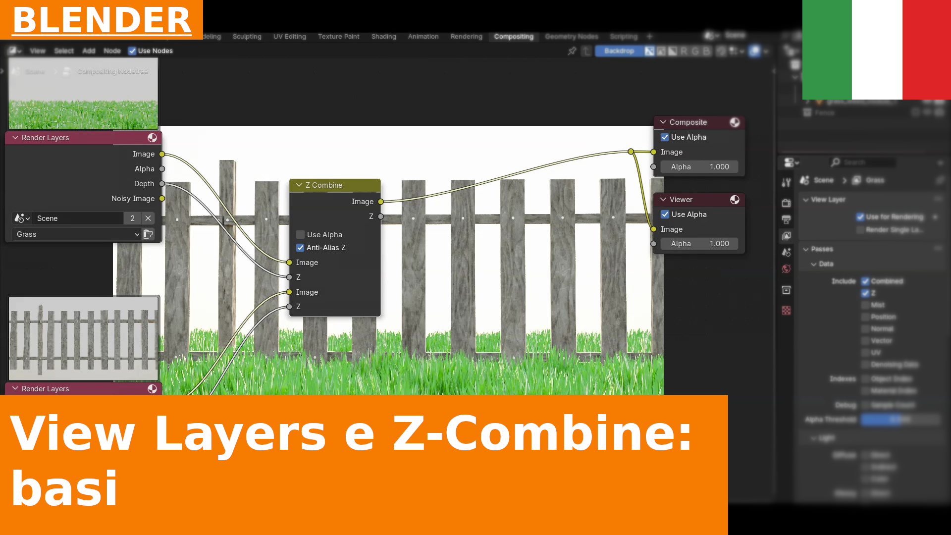 Basi del Compositing: View Layers e Z-Combine