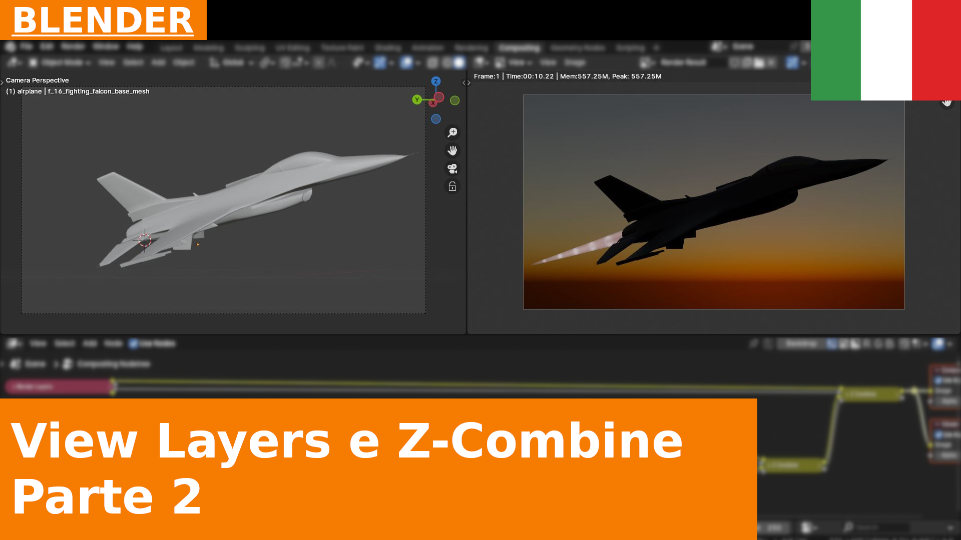 Basi di Compositing: View Layers & Z-Combine, addendum: post-bruciatori
