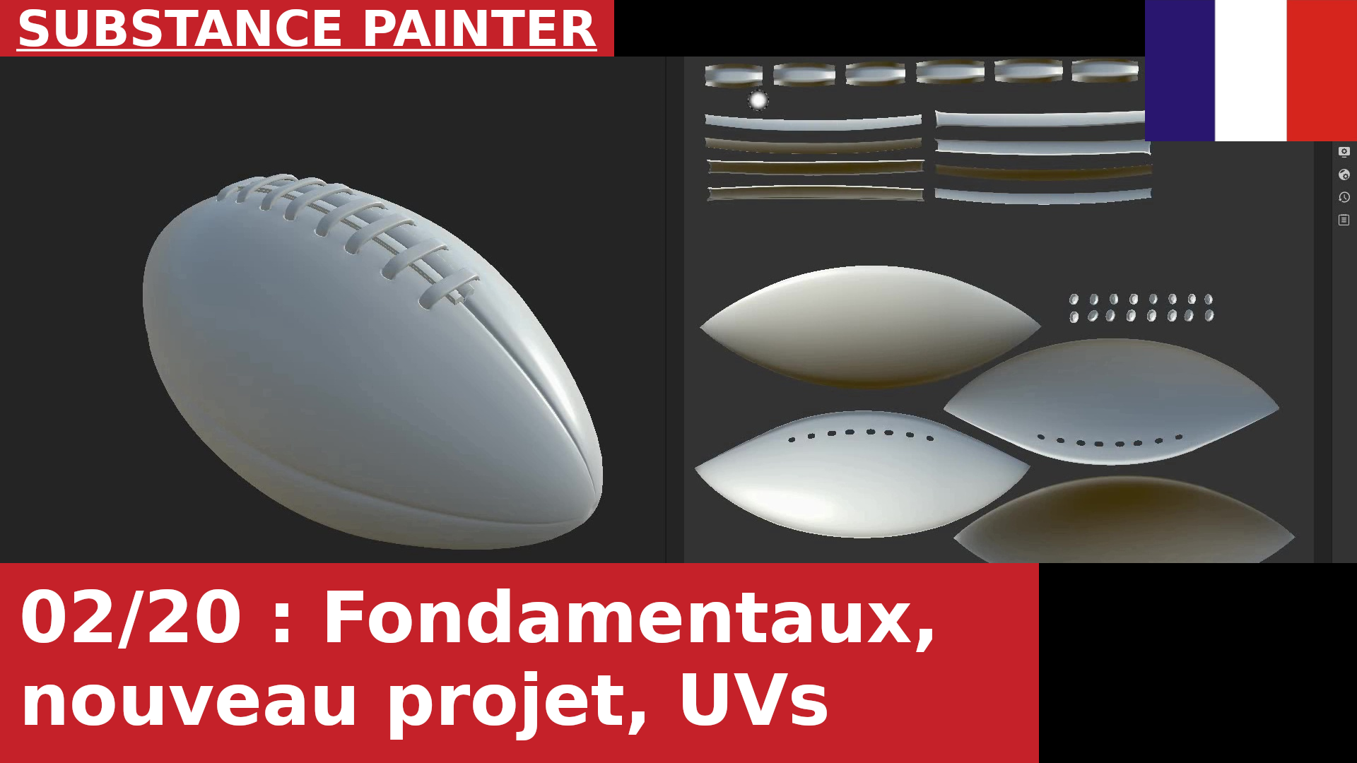 Substance Painter : nouveau projet, formats de fichier, interface, UVs
