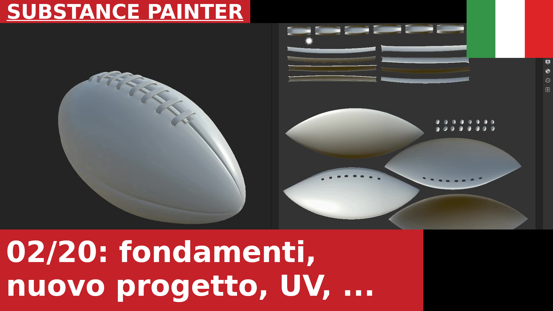 Substance Painter: nuovo progetto; formati di file; interfaccia; UV