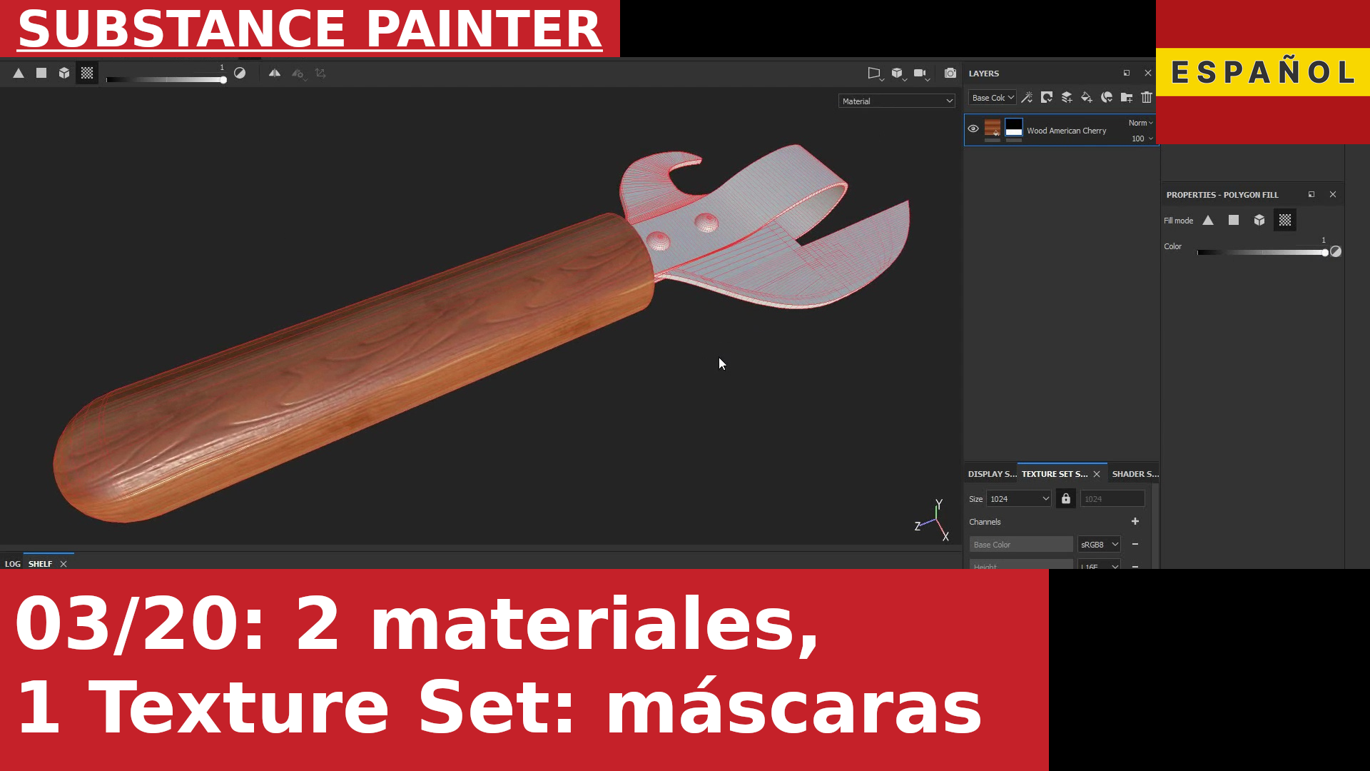 Substance Painter: Dos materiales en un Texture Set usando máscaras