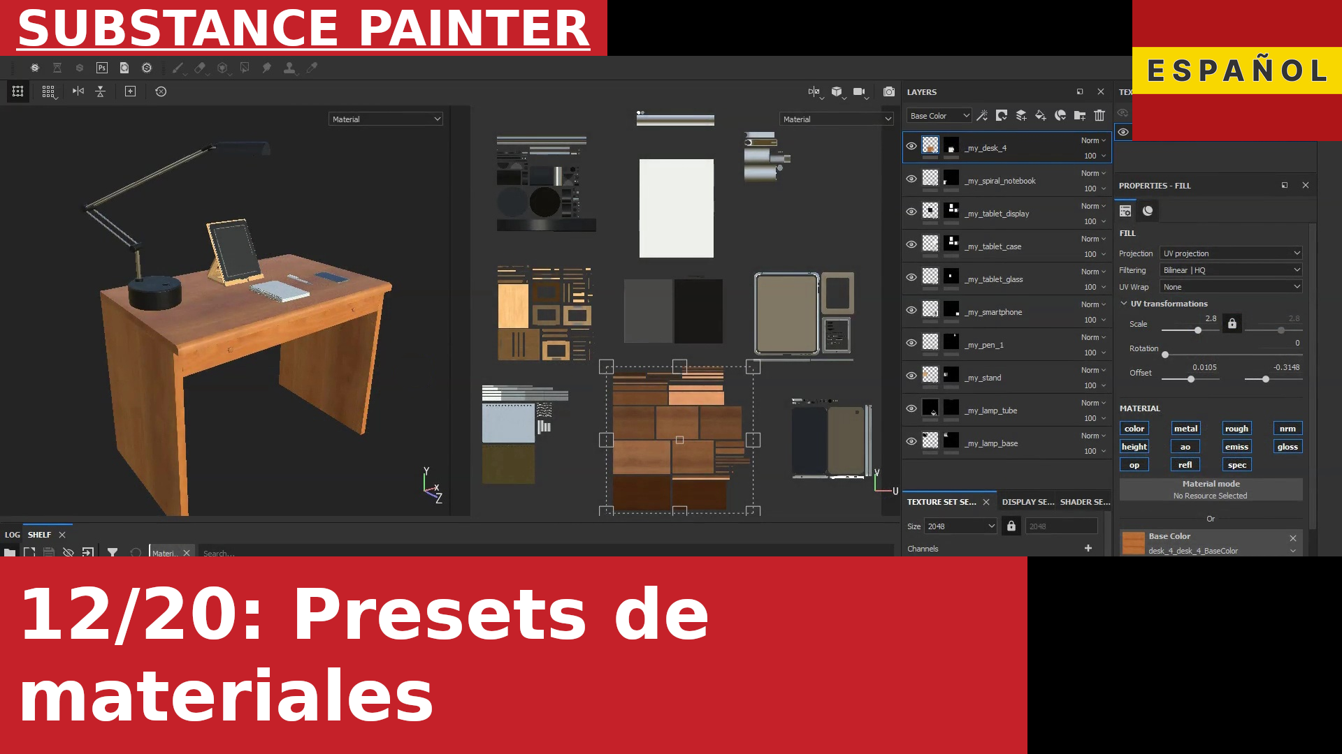 Substance Painter: Cómo (y por qué) crear un Material Preset a partir de una Fill Layer