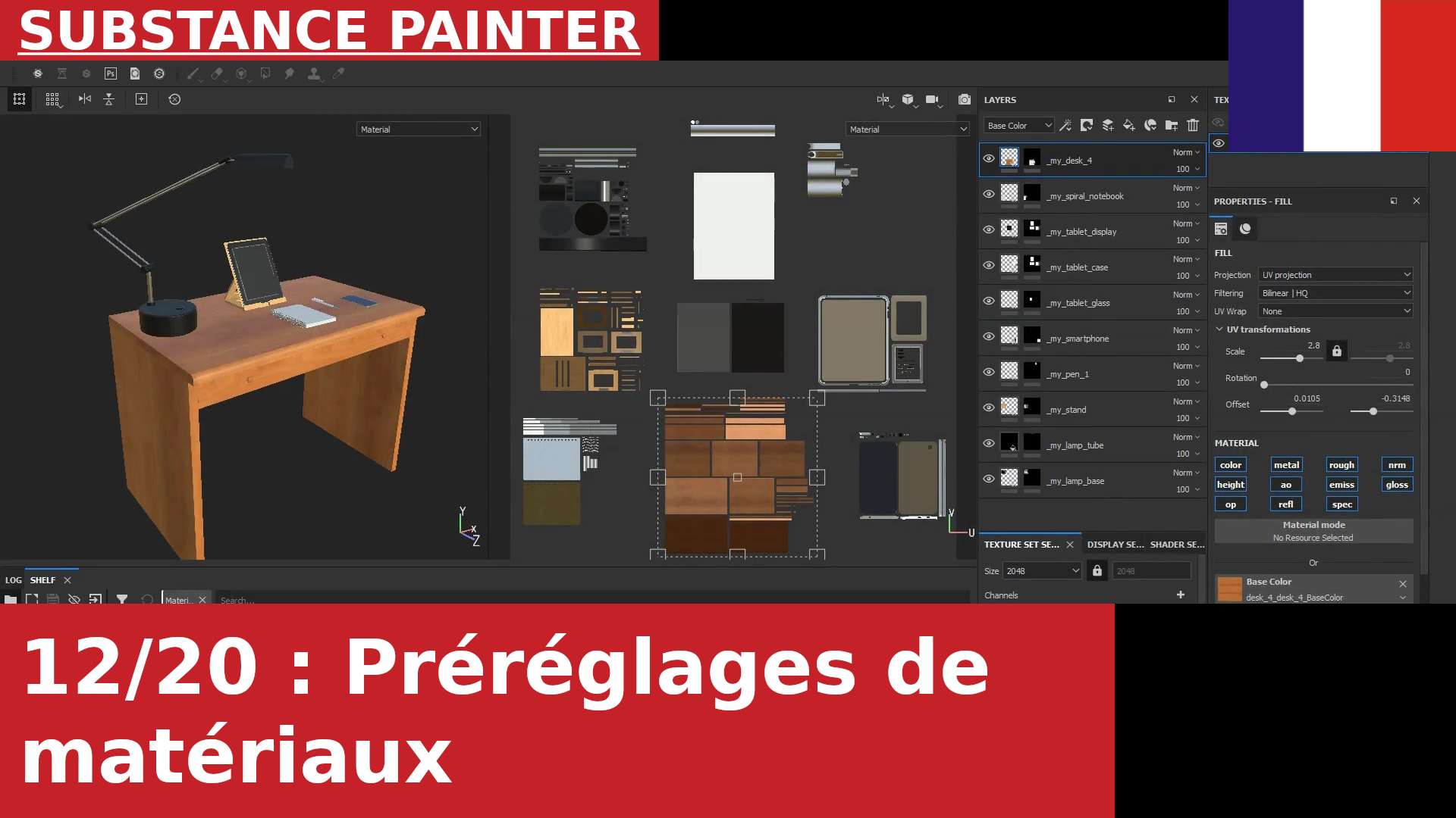 Substance Painter : comment et pourquoi créer un préréglage de matériau à partir d’un Fill Layer