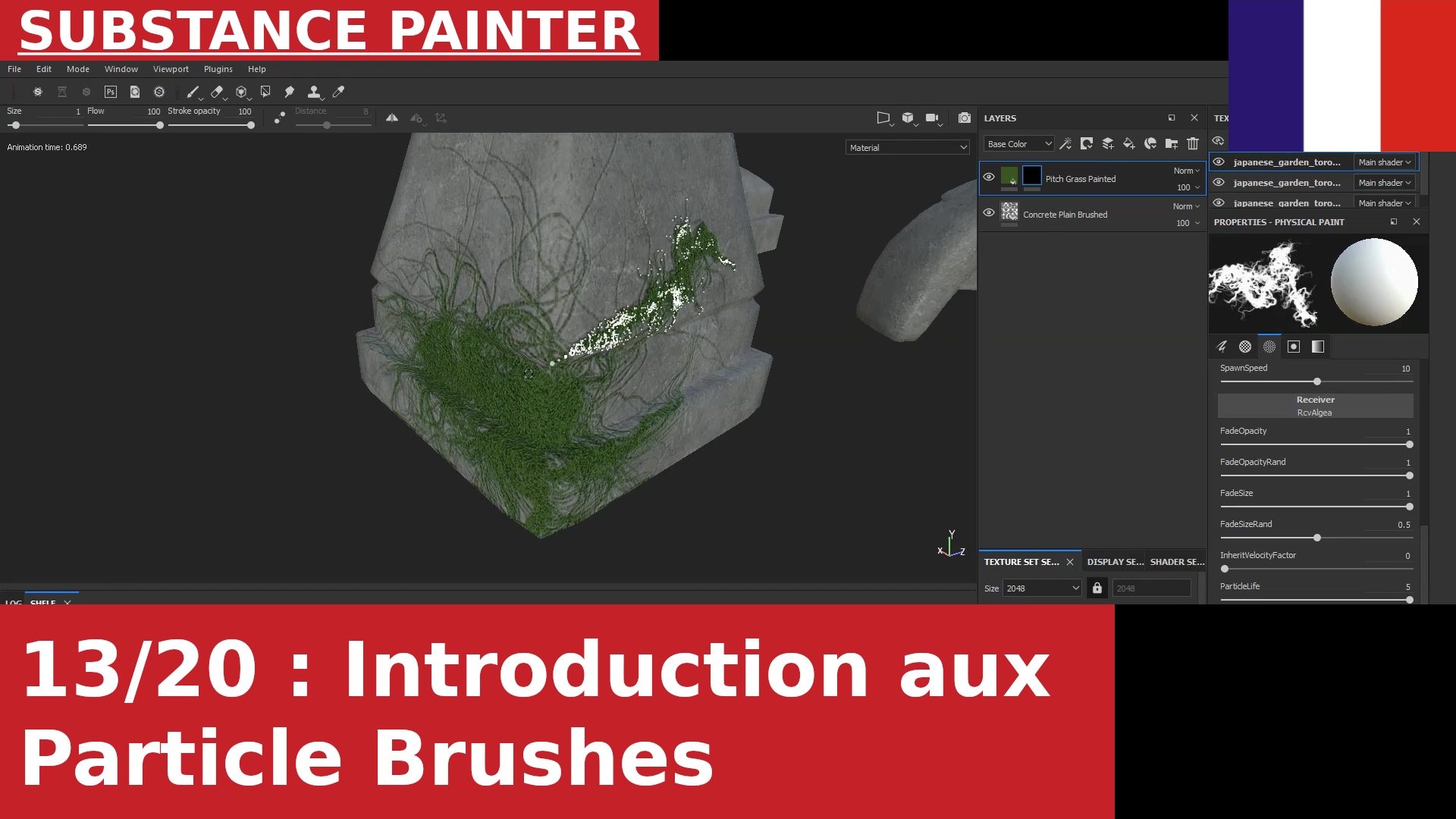 Substance Painter - Introduction aux particules (Particle Brushes et effets procéduraux)