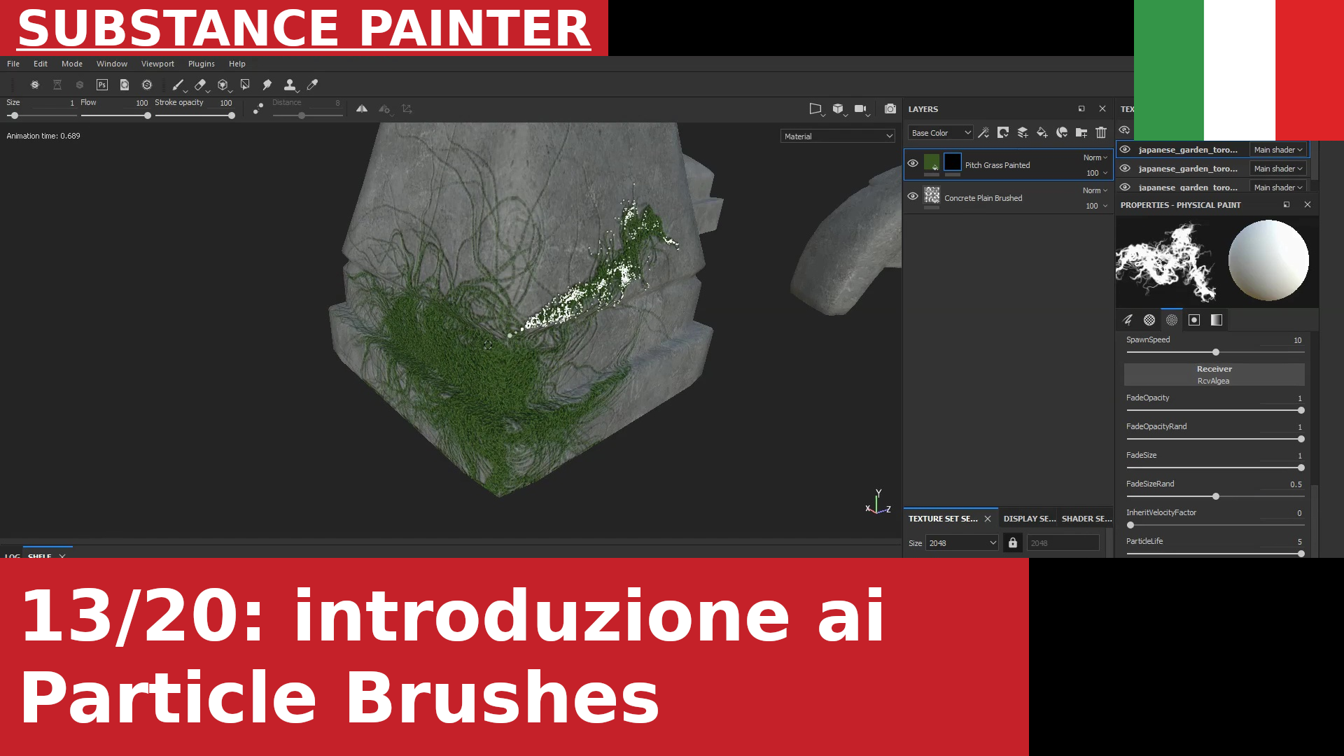 Substance Painter - Introduzione alle Particles (pennelli particellari, procedurali)