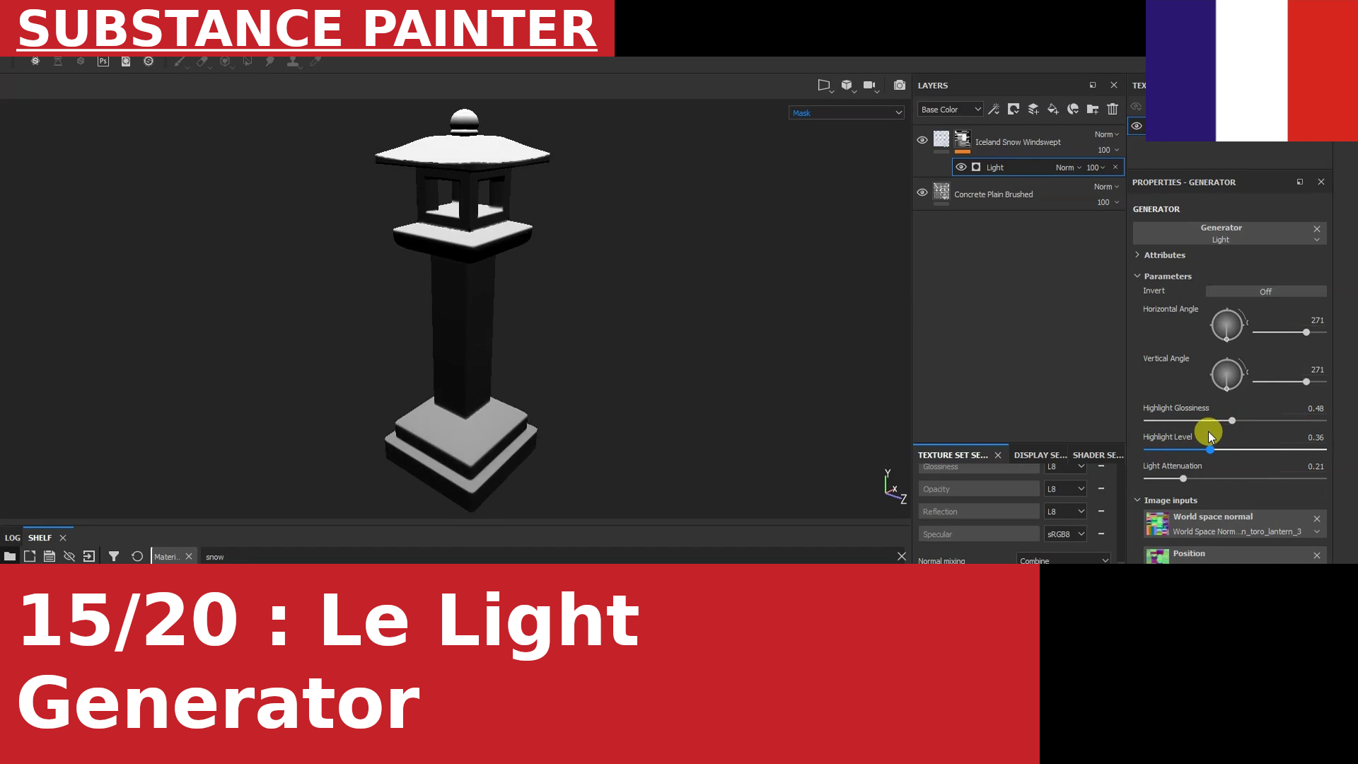 Substance Painter : Utilisation du Light Generator pour créer des masques directionnels