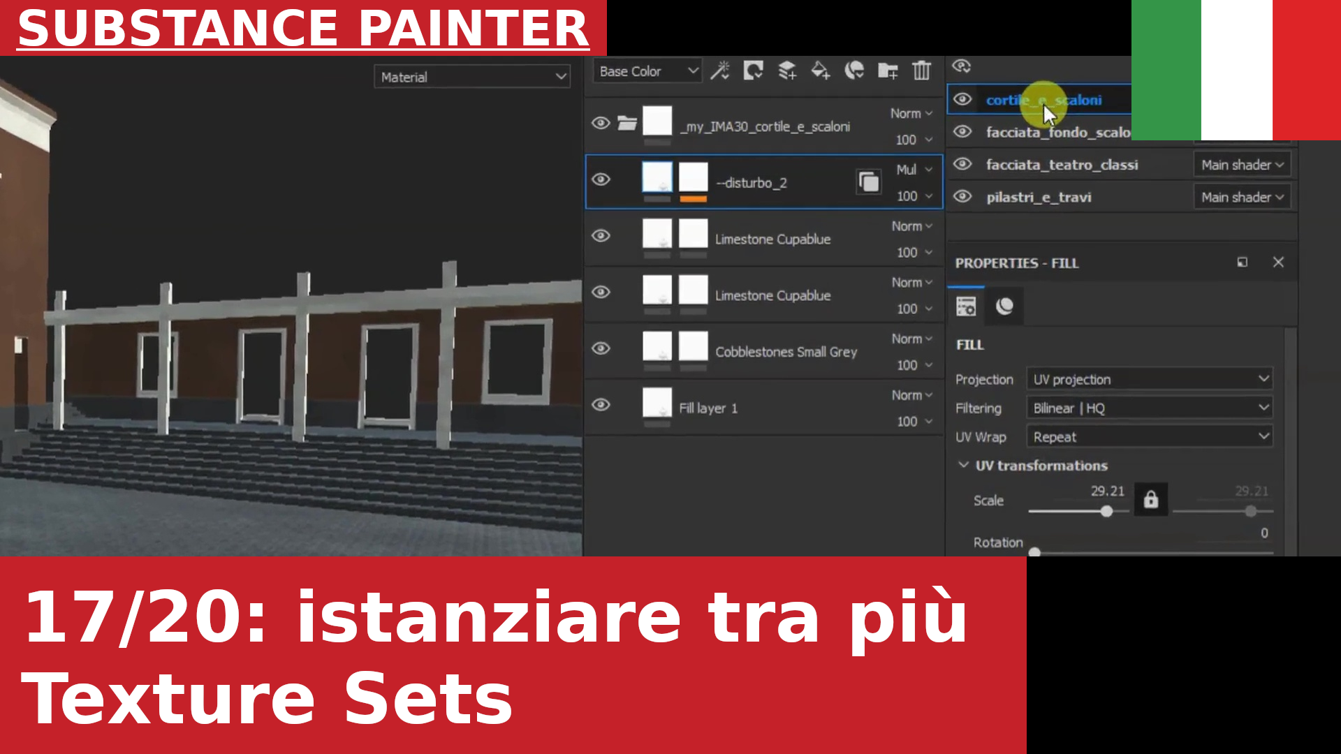 Substance Painter - Utilizzare un Layer su più Materiali con “Instantiate across Texture Sets”