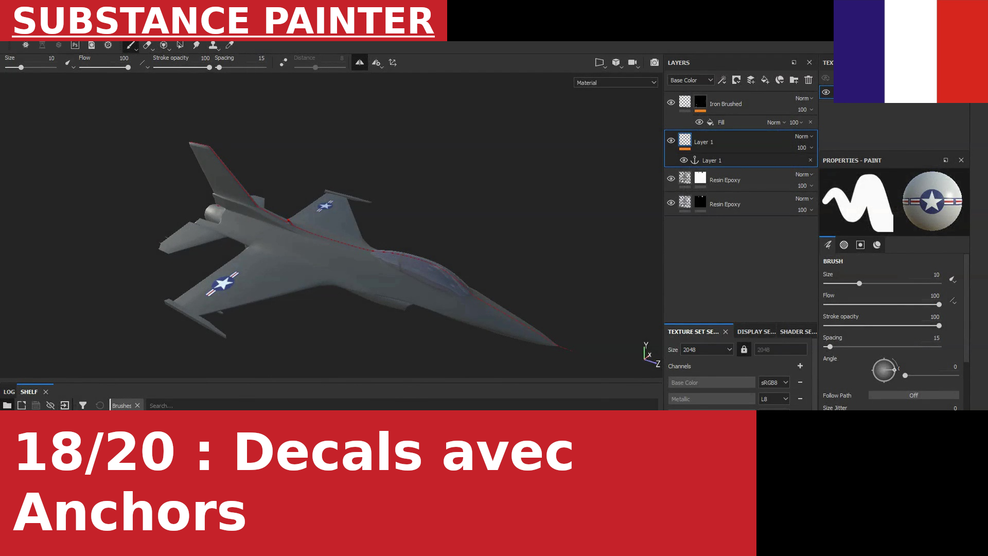 Substance Painter : Comment appliquer des logos et des détails décoratifs à l’aide de pinceaux, de matériaux et d’ancres