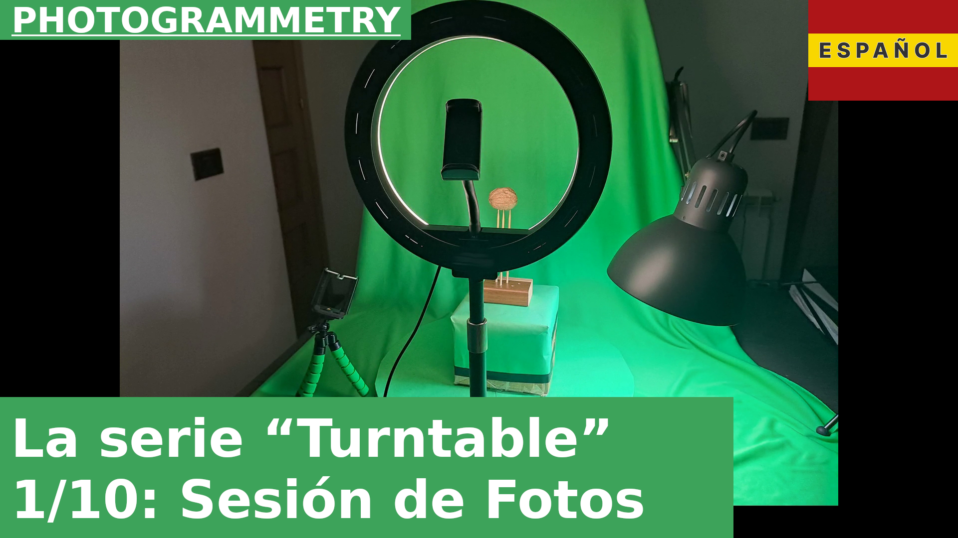 01: Configuración del entorno y fotografía | Serie de tutoriales de fotogrametría con plataforma giratoria