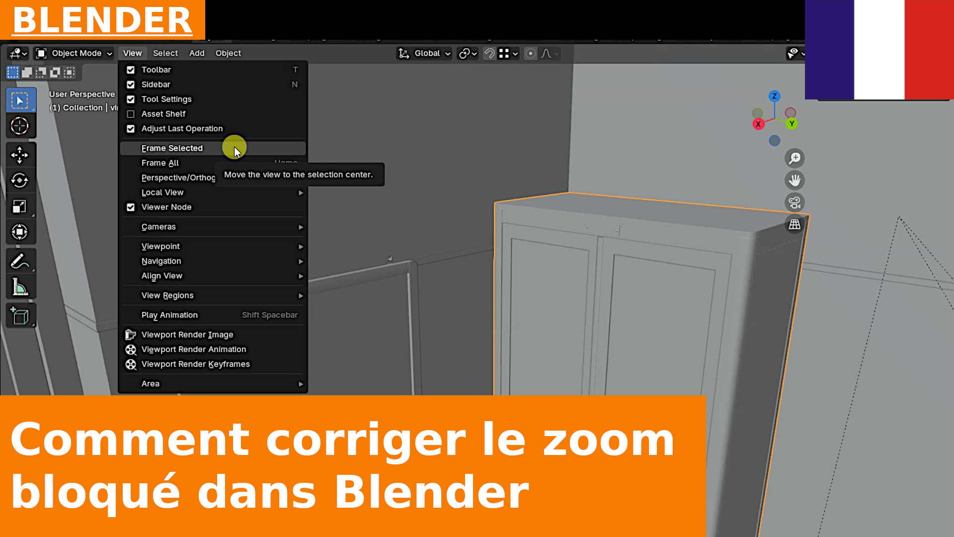 Zoom qui s’arrête sur un point et comment le résoudre (Frame ; Dolly ; Fly / Walk) | tutoriel BLENDER