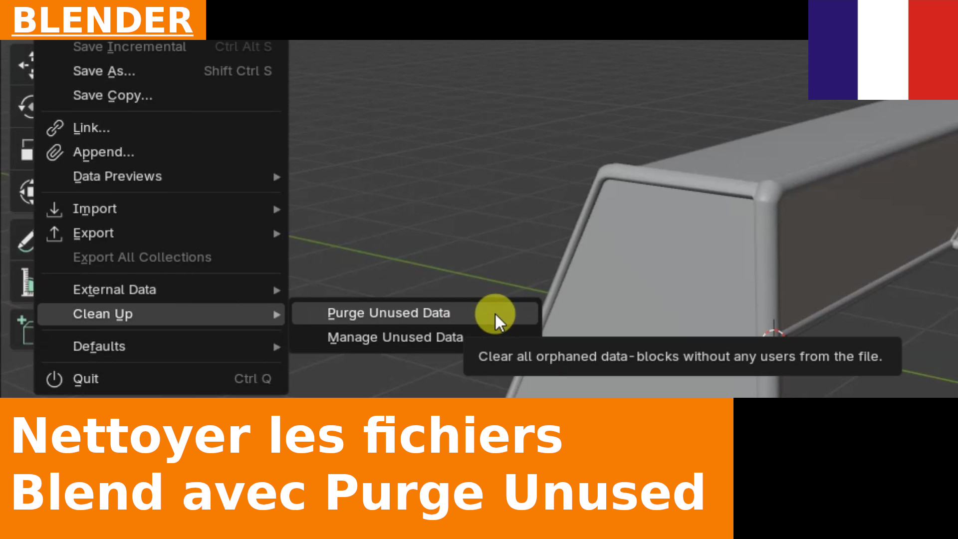 Comment supprimer les ressources inutilisées dans les projets avec Purge Unused Data dans Blender 4.2