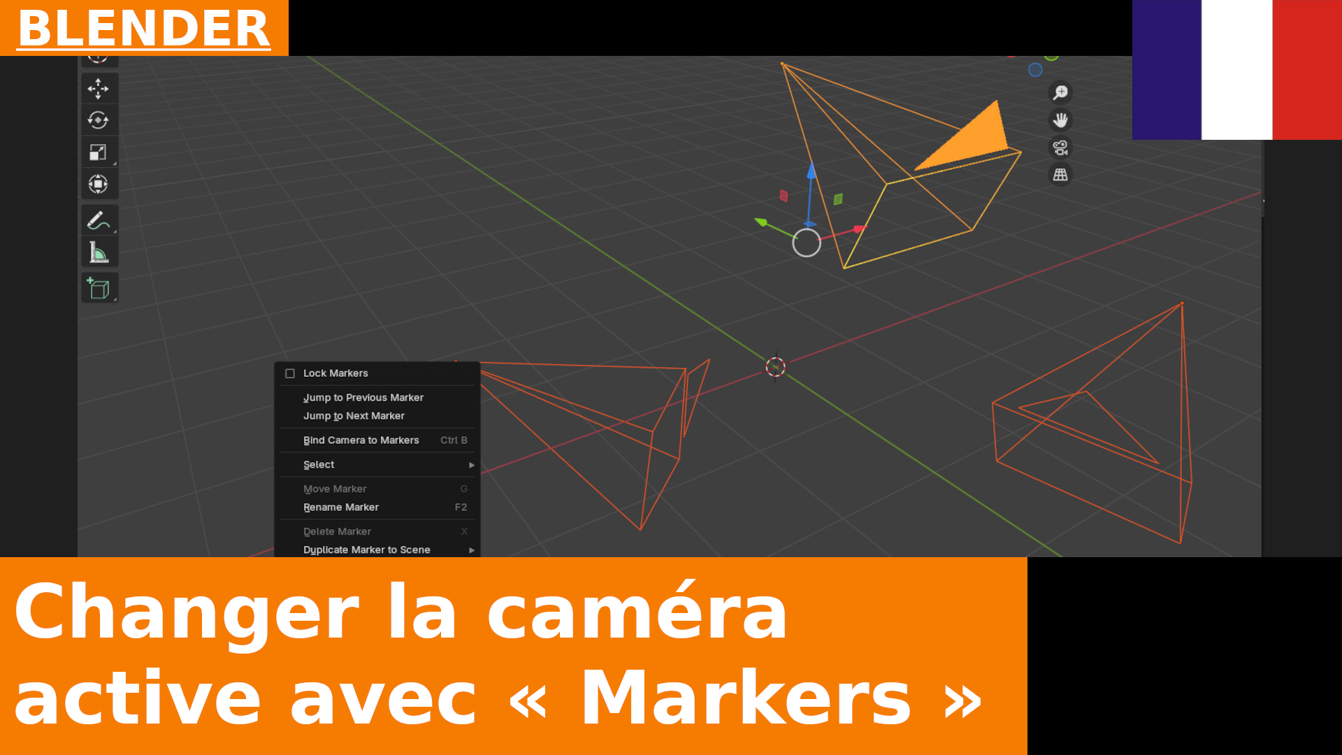 Utiliser les marqueurs pour changer de caméra active pendant une animation | Tutoriel Blender 4.2