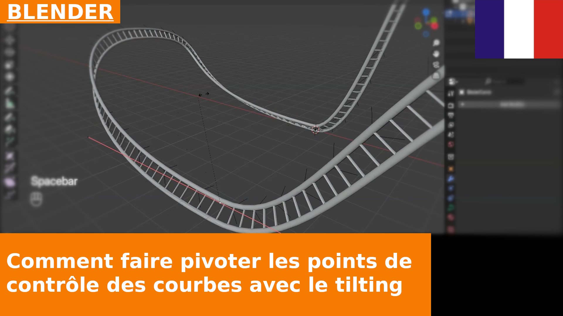 Blender Basics - Comment faire pivoter les points de contrôle des courbes avec Tilting