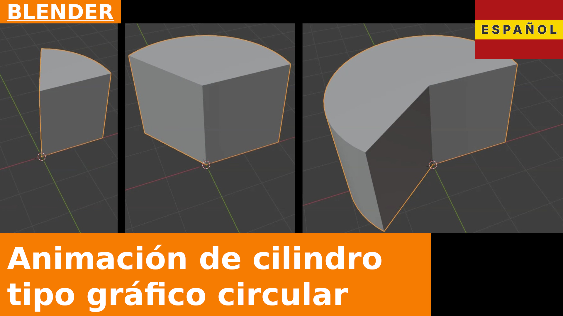 Consejo rápido de Blender: Animación de cilindro al estilo gráfico circular