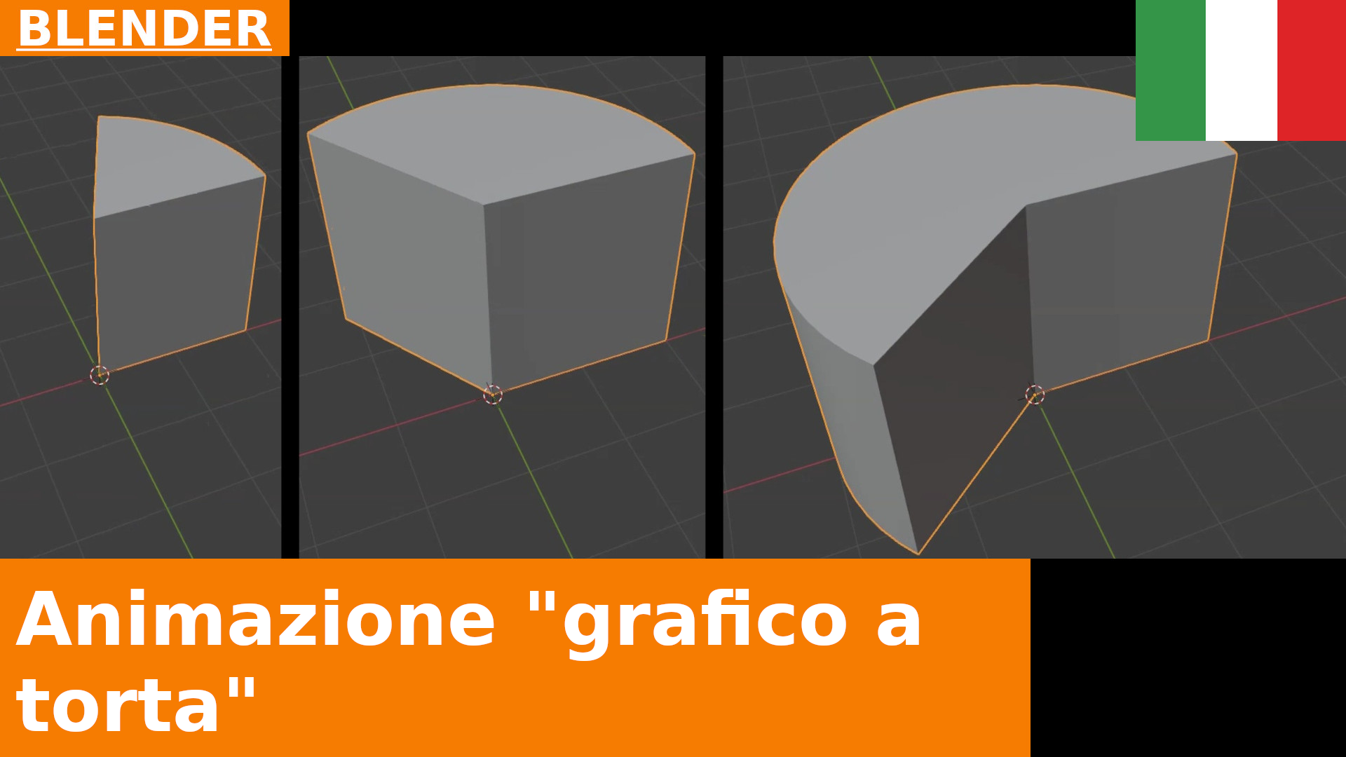 Blender Quick Tip: l'animazione del cilindro in stile diagramma a torta