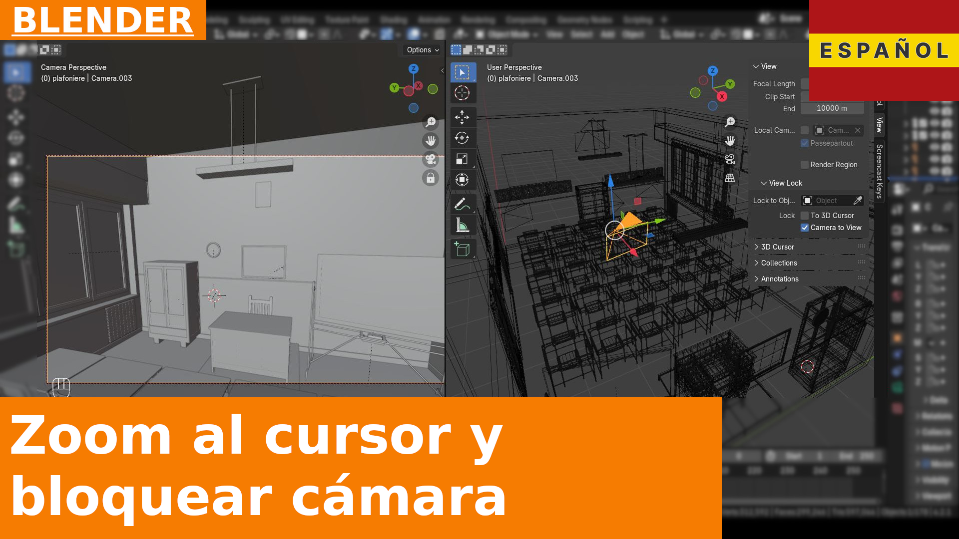 Consejo Rápido de Blender - Las opciones "Zoom To Mouse Position" y "Lock View"