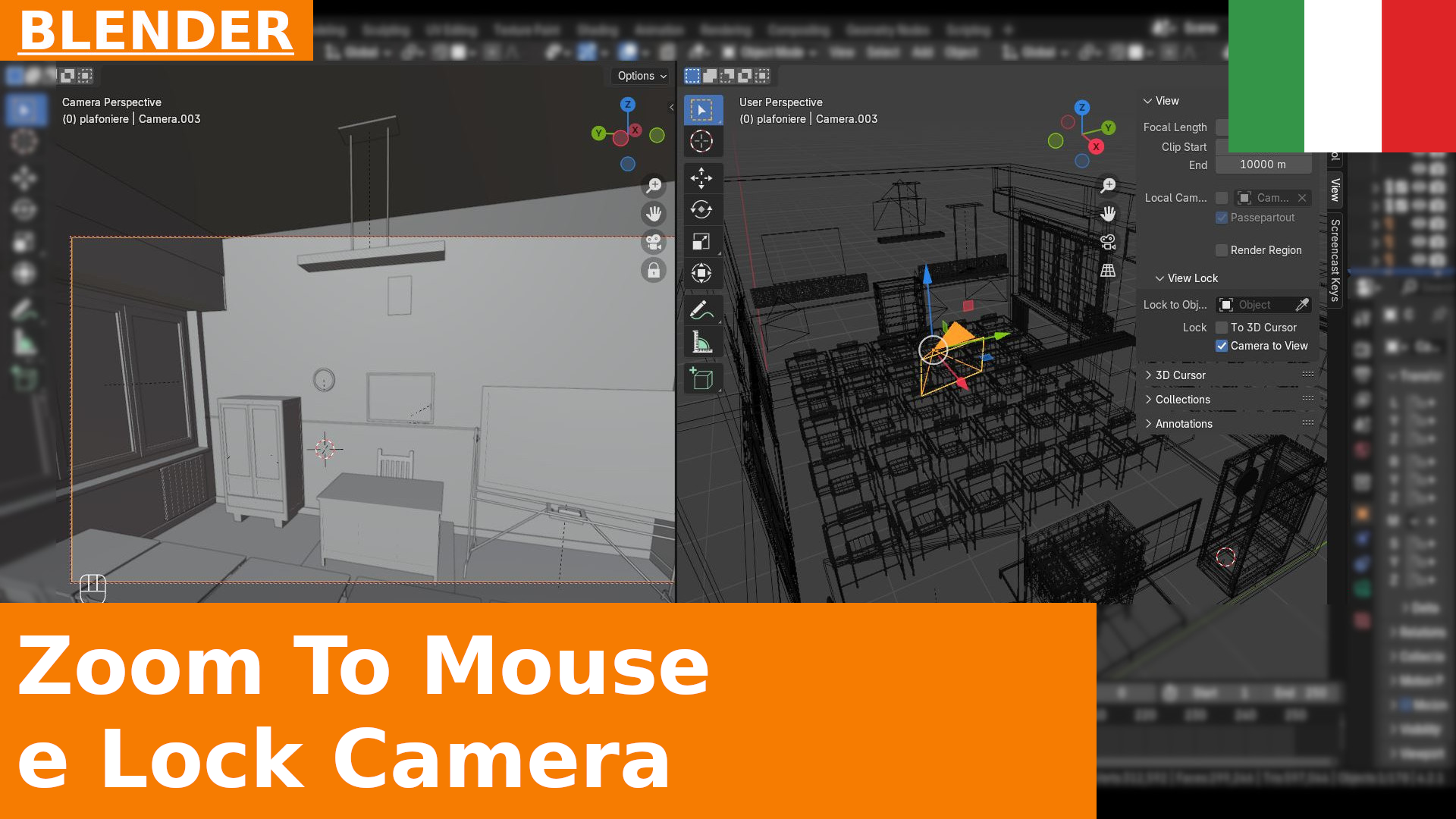 Blender Quick Tip - Le opzioni "Zoom To Mouse Position" e "Lock View"