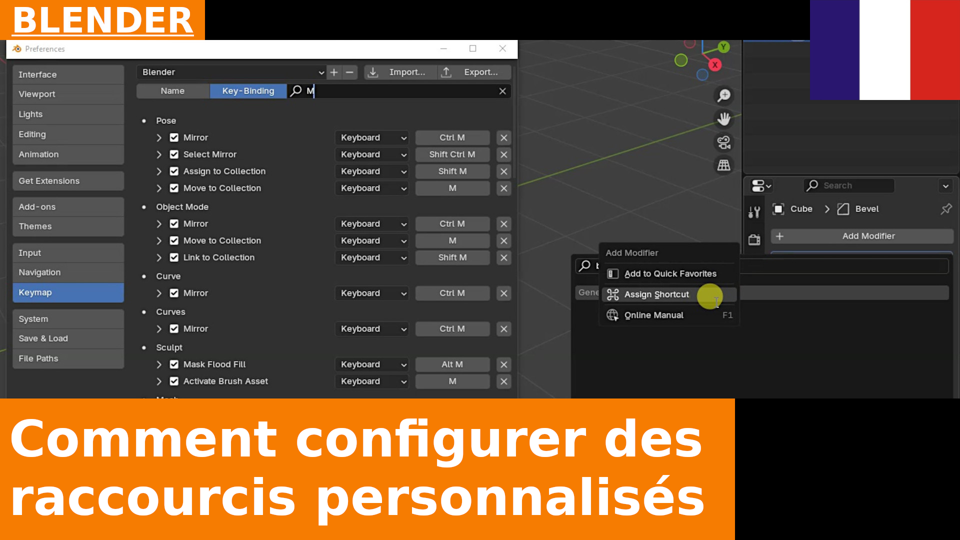 Comment configurer les raccourcis dans Blender 4.3