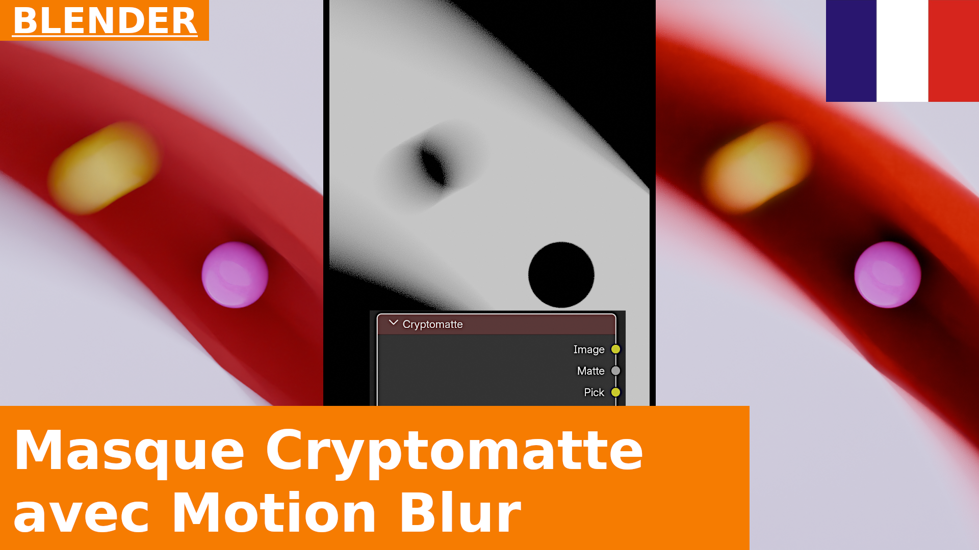 CryptoMatte pour des masques avec flou de mouvement en compositing | Bases du compositing dans Blender 4.3
