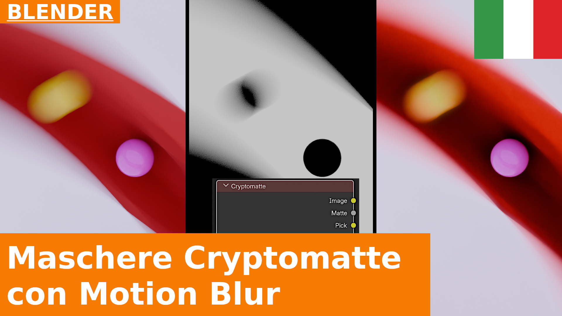 CryptoMatte per le maschere con Motion Blur | Blender 4.3 Compositing Basics