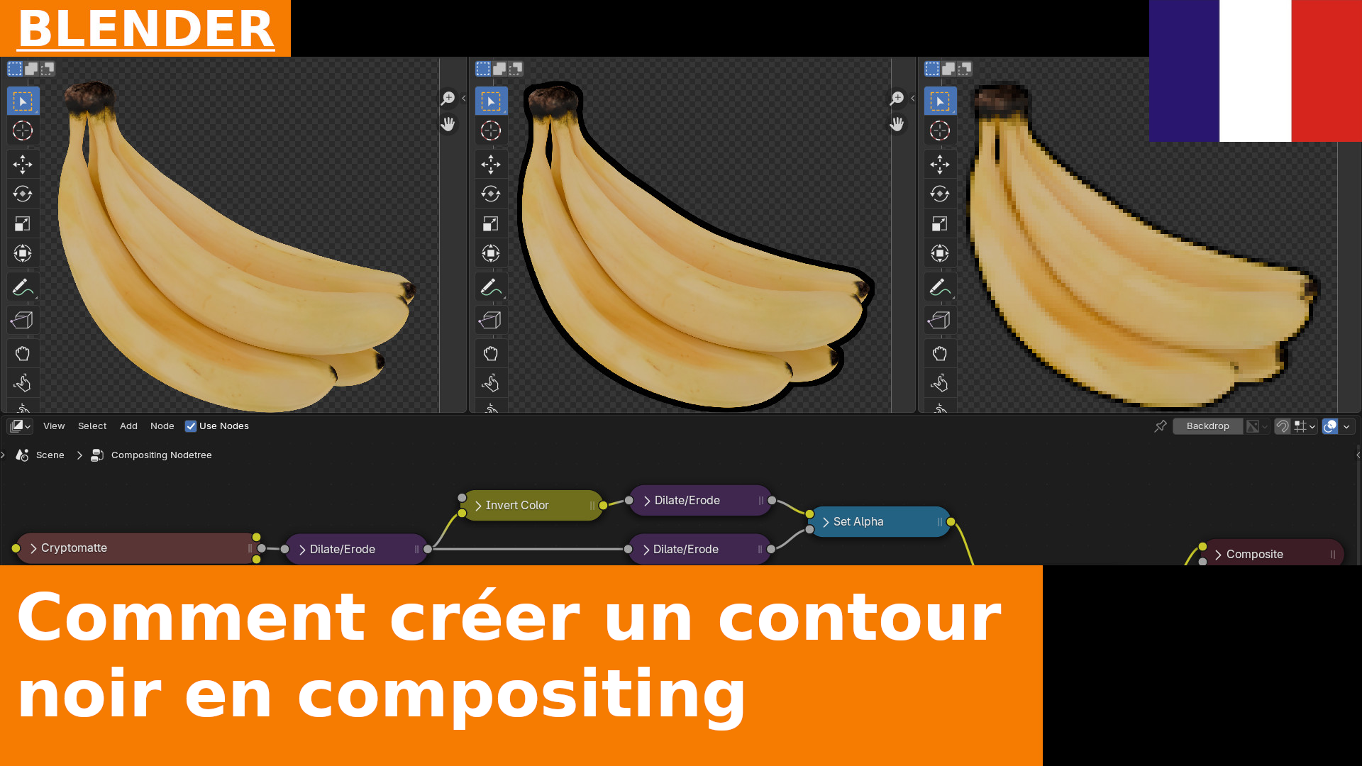 Comment ajouter un contour noir aux objets avec le compositing | Tutoriel Blender 4.3