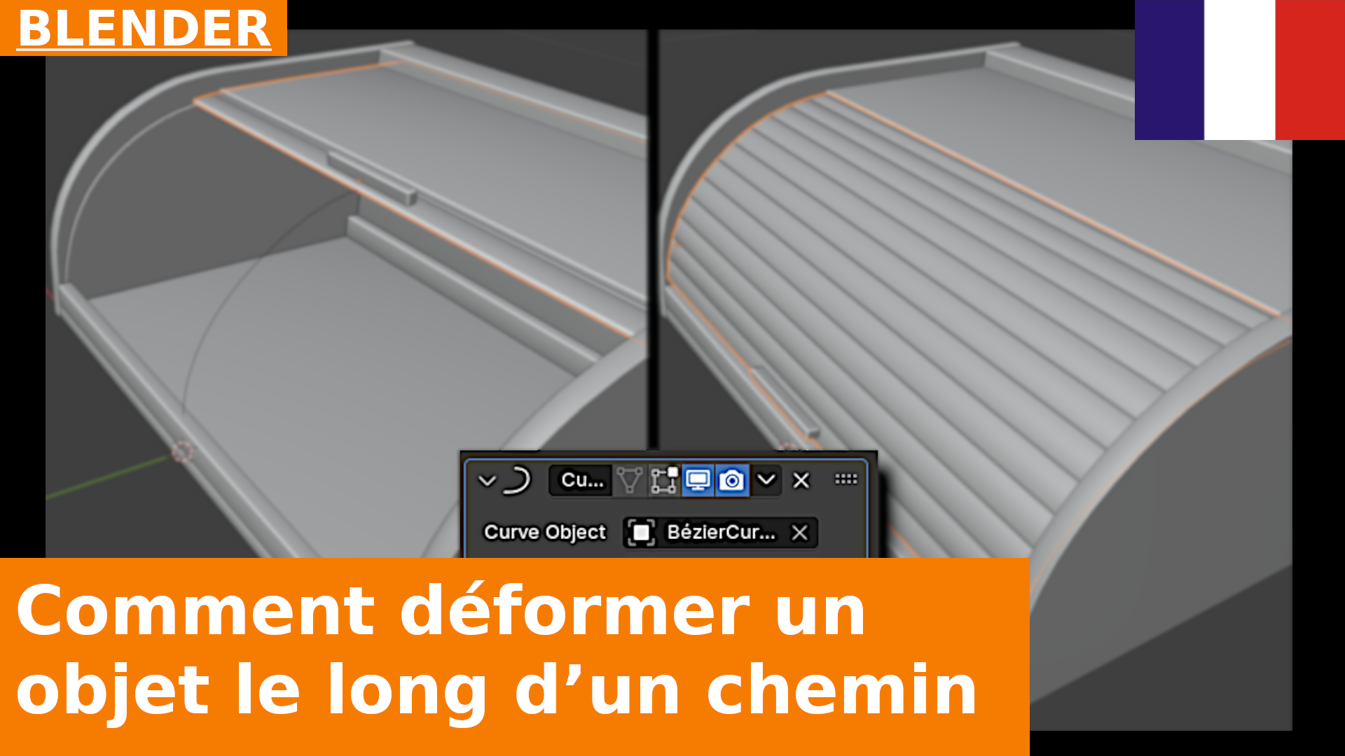 Comment déformer un objet le long d’un chemin avec le modificateur Curve dans Blender 4.3