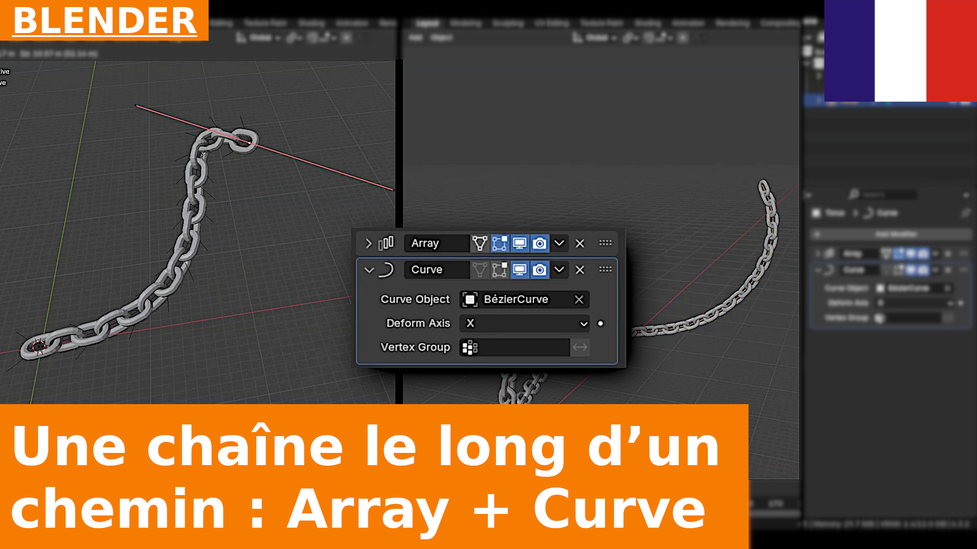 Comment créer des copies d’un objet le long d’un chemin dans Blender avec Array et Curve | Tutoriel