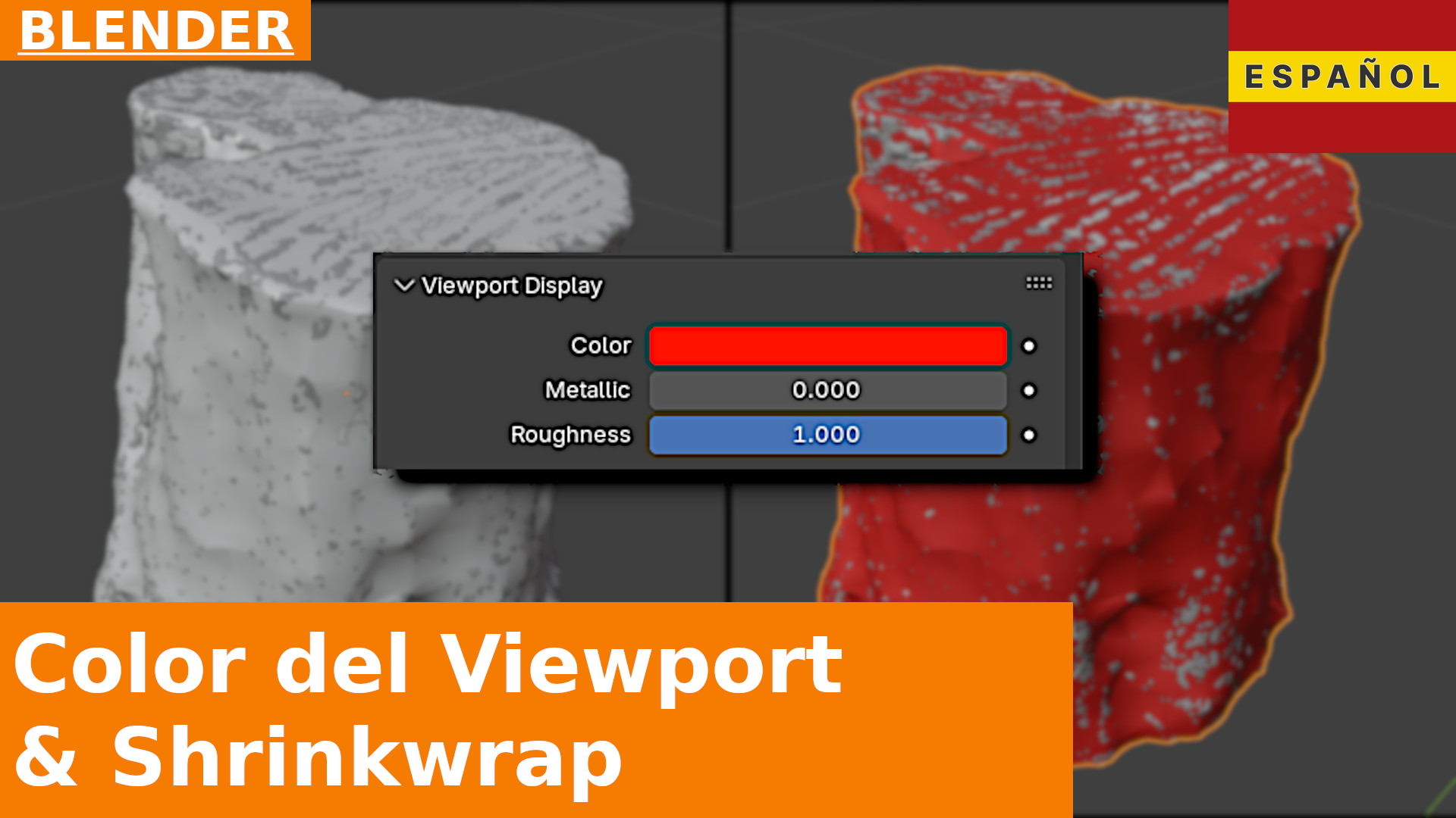 Cómo cambiar el color de un objeto en la 3D Viewport | Tutorial de Blender