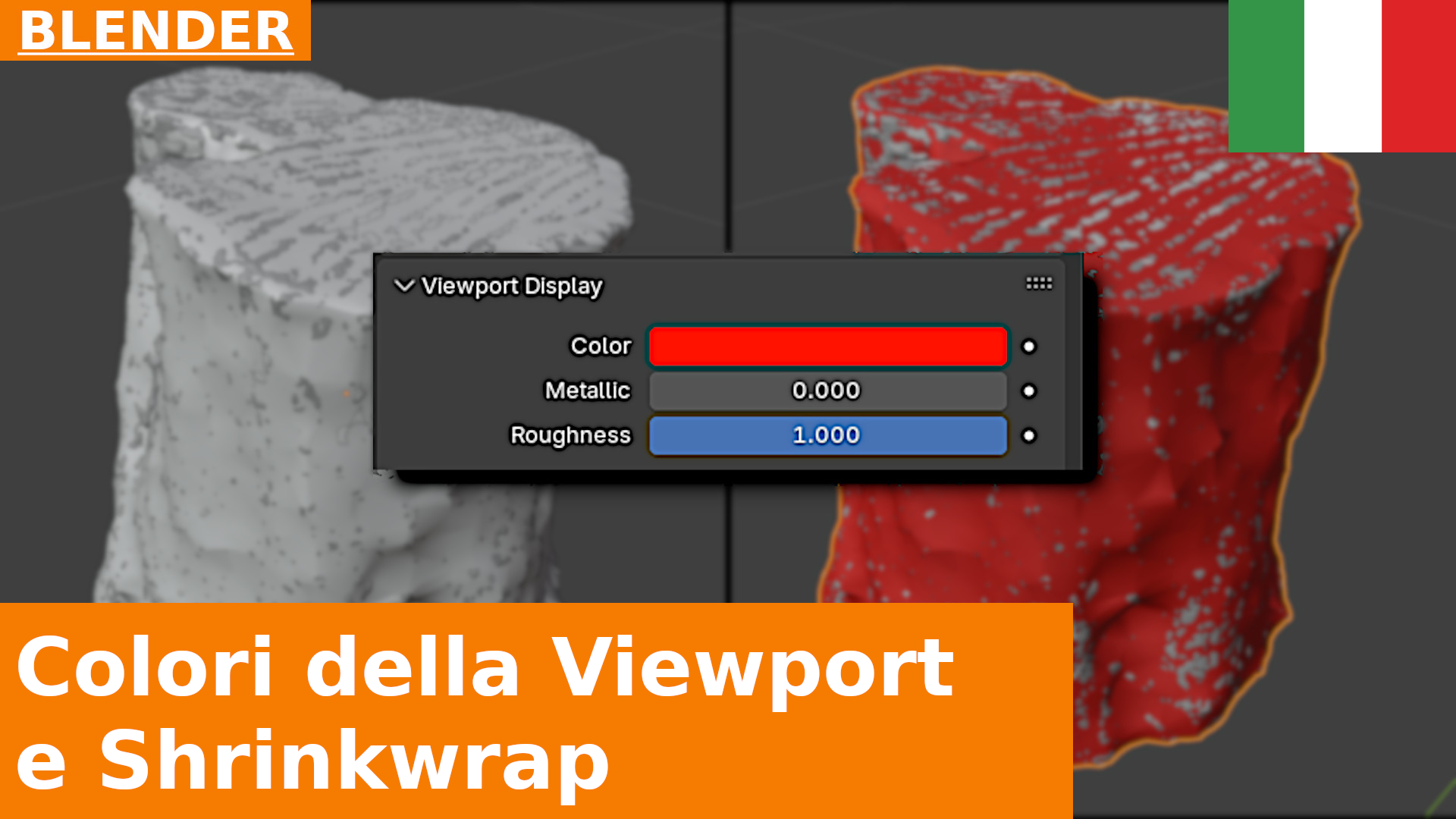 Come modificare il colore del Material di un oggetto nella 3D Viewport di Blender