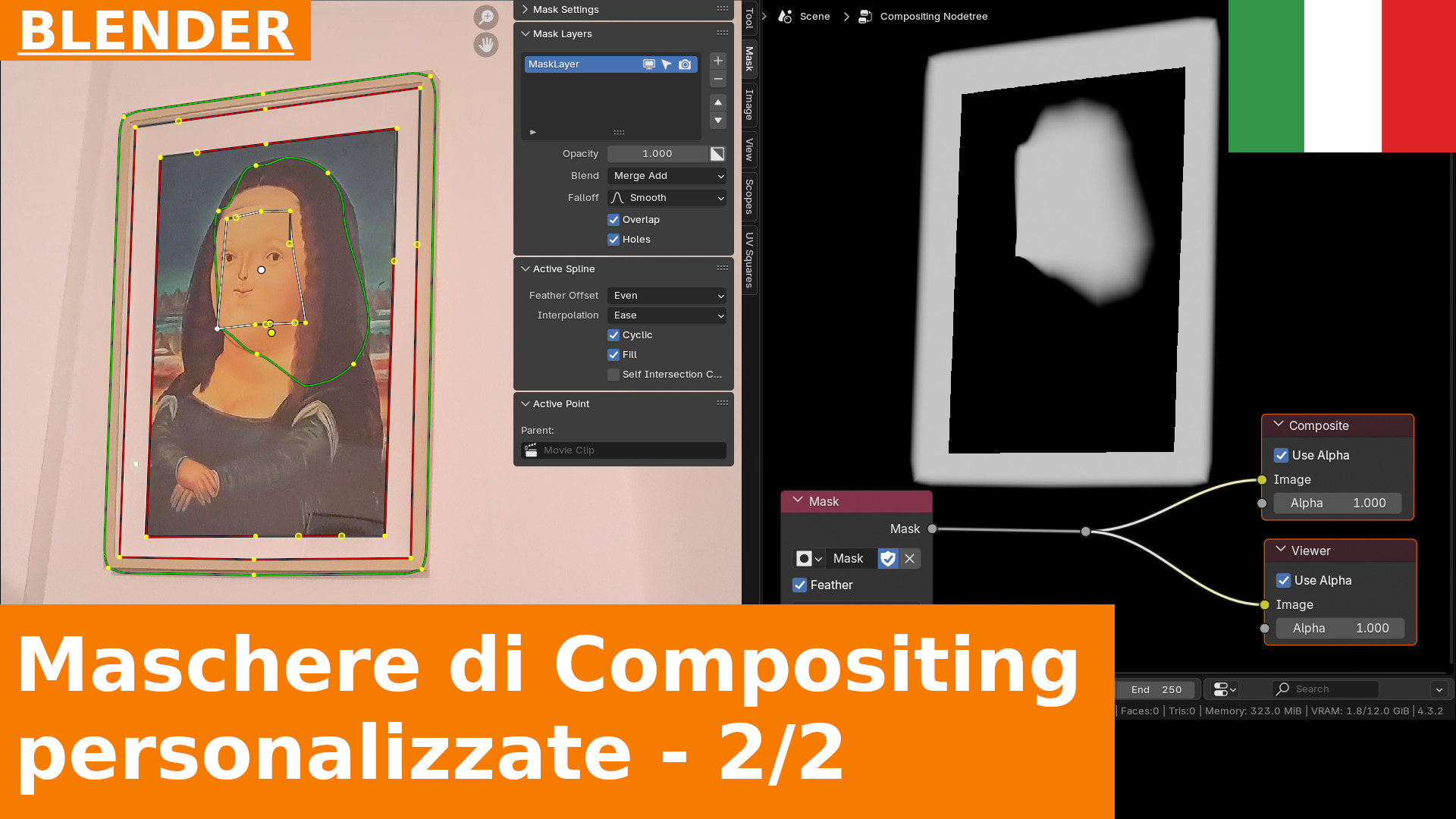 Come creare maschere personalizzate per il Compositing in Blender - Tutorial 2/2