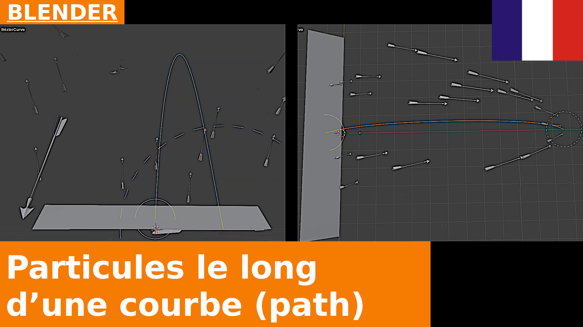 Particules le long d’un chemin dans Blender 4.5 | Tutoriel