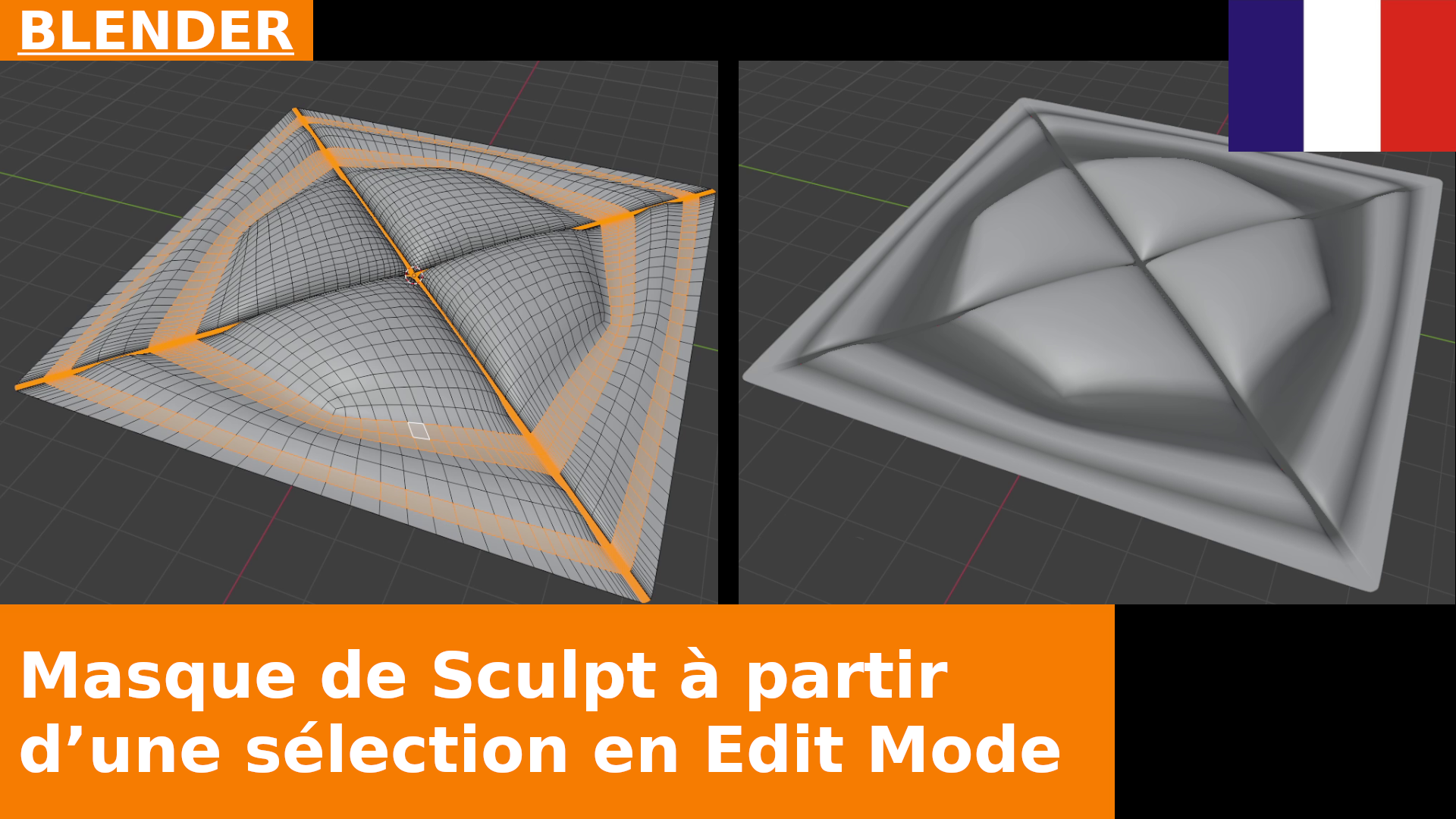 Masque de Sculpture à partir d’une Sélection en Mode Édition dans Blender | Tutoriel de Solution Alternative