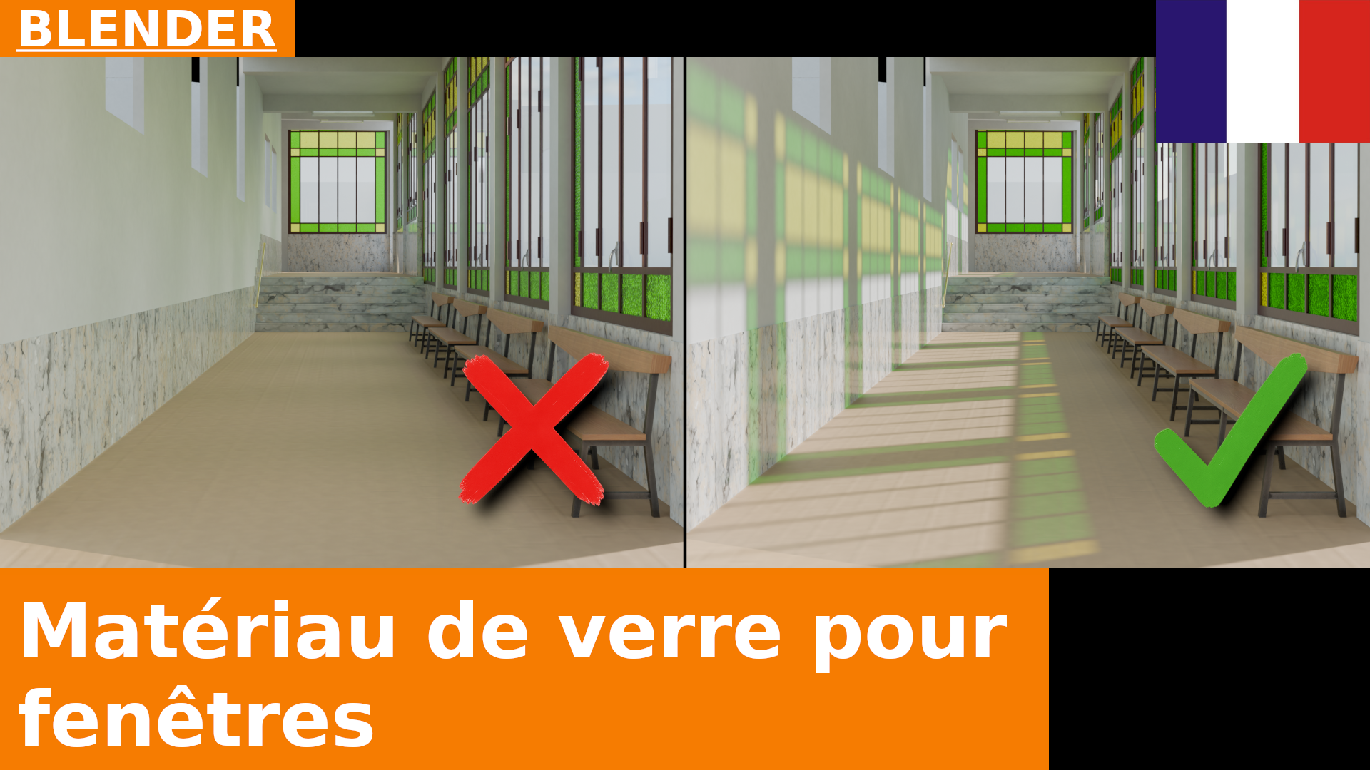 Le Bon Matériau pour le Verre de Fenêtre dans Cycles | Tutoriel Blender
