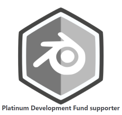 Blender Foundation Platinum development fund supporter badge